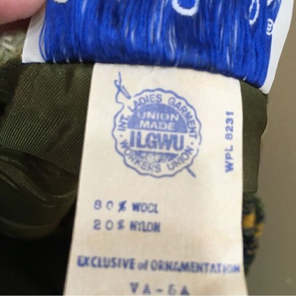 VINTAGE ‘60s BOBBIE BROOKS PLAID WOOL SKIRT - Picture 6 of 6